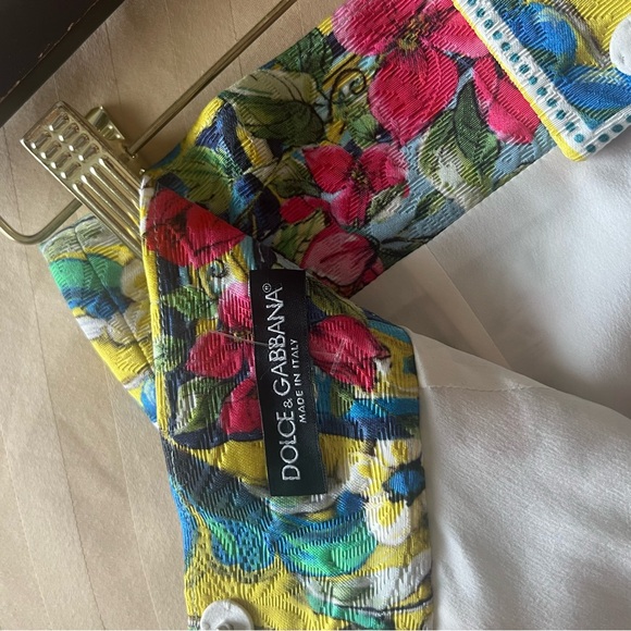 Dolce & Gabbana Floral Print Jacquard Wheel Skirt - Picture 4 of 4